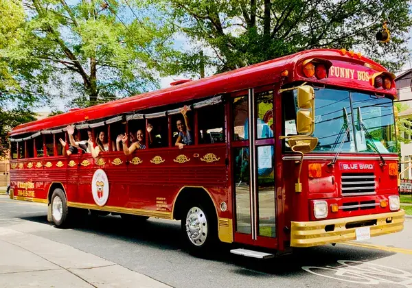 Funny Bus Charlotte Comedy City Tour event image from Neighborhood calendars.