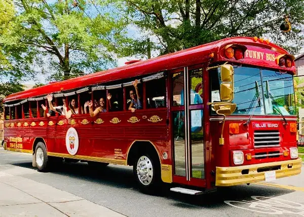 Funny Bus (PG-13) Comedy City Tour event image from Neighborhood calendars.