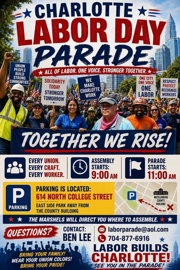Charlotte Labor Day Parade event image from Neighborhood calendars.