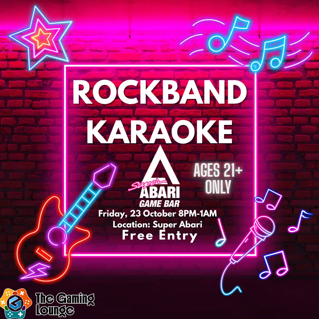 Rock Band Karaoke at Super Abari event image from Curated Discoveries.
