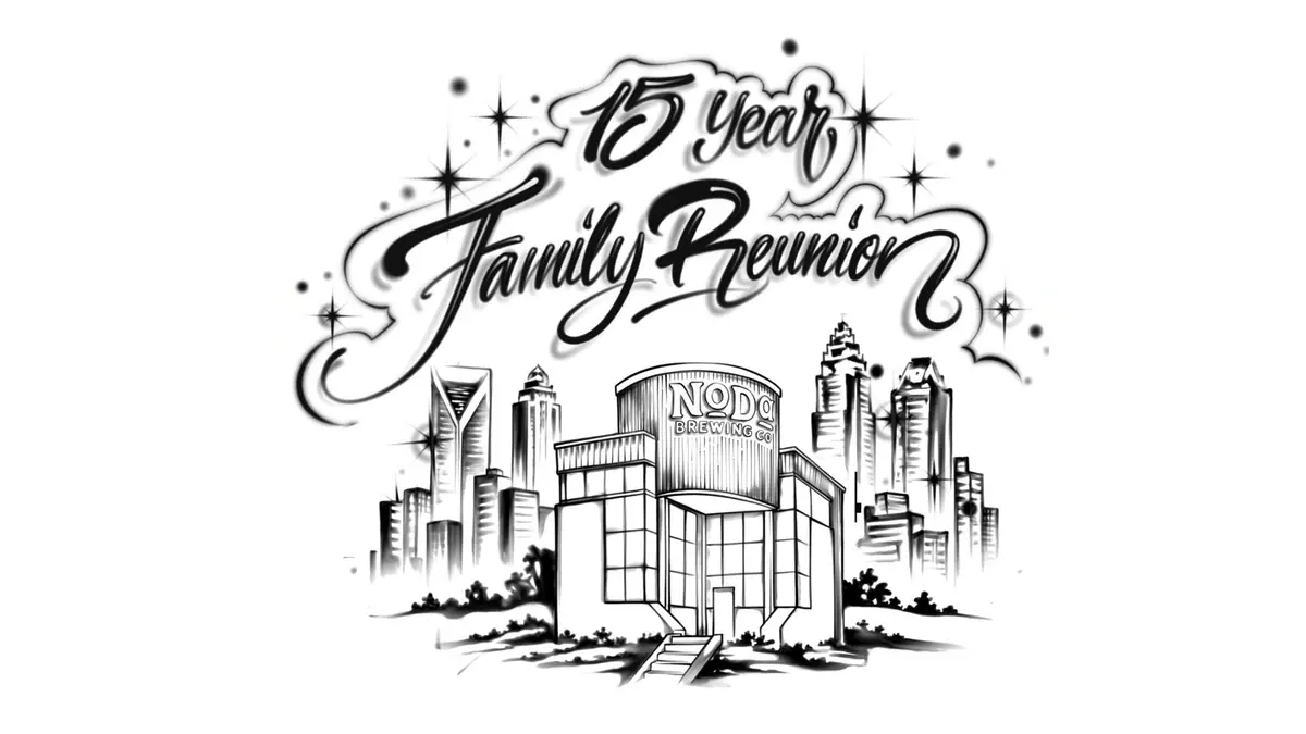 NoDa Brewing's 15th Anniversary Party event image from Food, drink + market calendars.