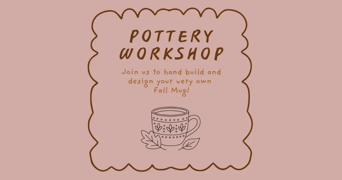 Pottery Workshop event image from Food, drink + market calendars.