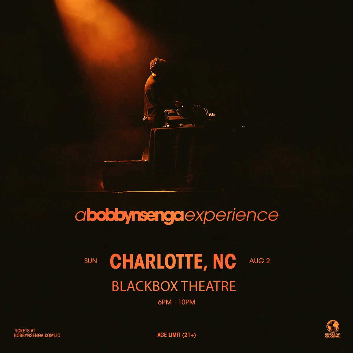 Bobby Nsenga event image from Independent Charlotte music venues.