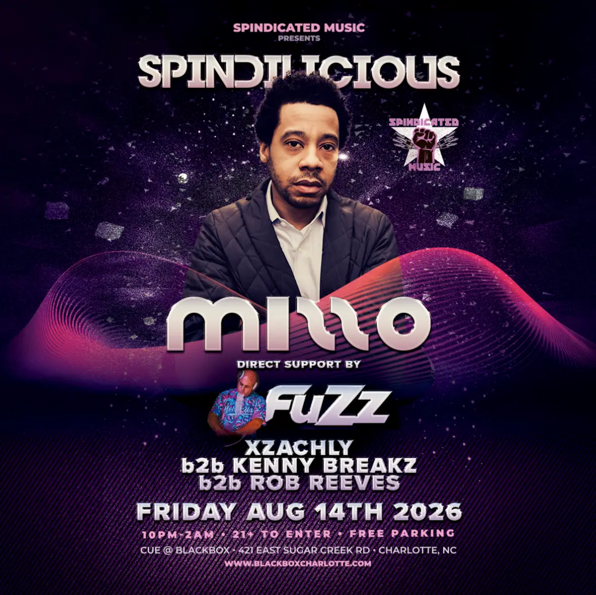 Spindilicious ft. Mizzo at Cue event image from Independent Charlotte music venues.