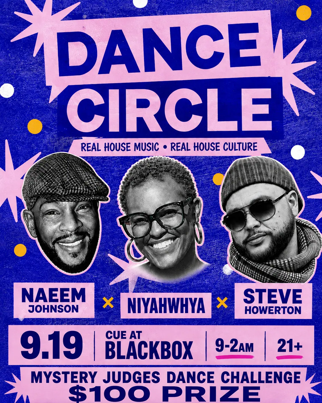 Dance Circle at Cue event image from Independent Charlotte music venues.