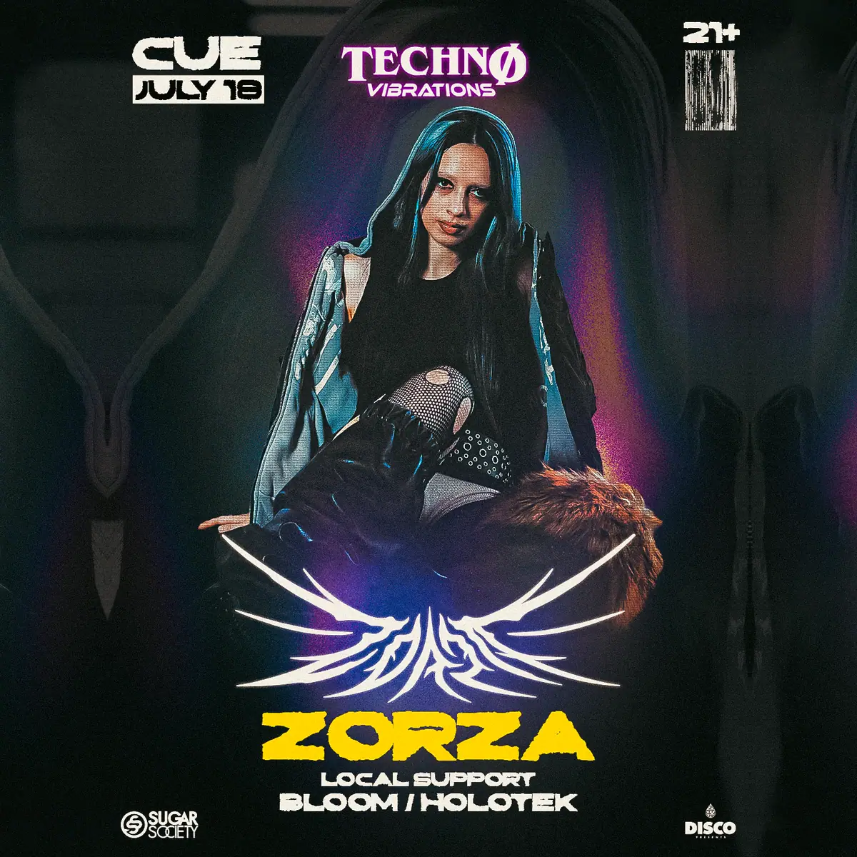 Zorza at Cue event image from Independent Charlotte music venues.