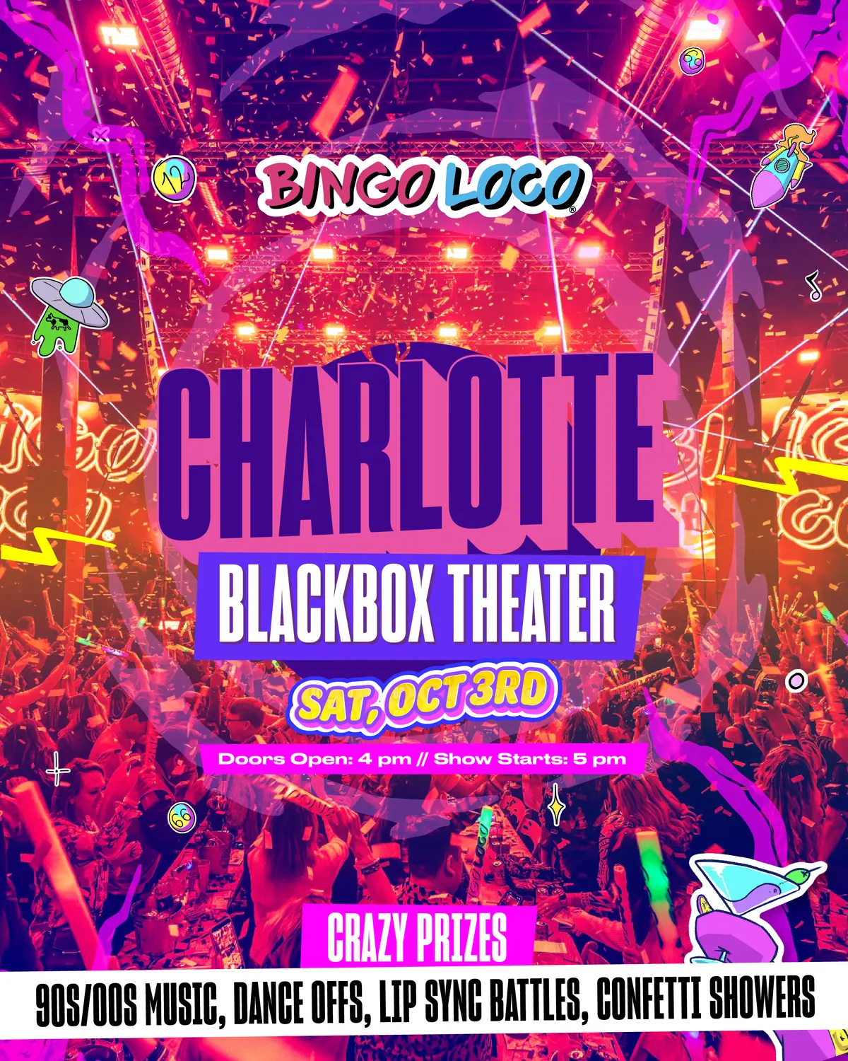 Bingo Loco EARLY SHOW event image from Independent Charlotte music venues.