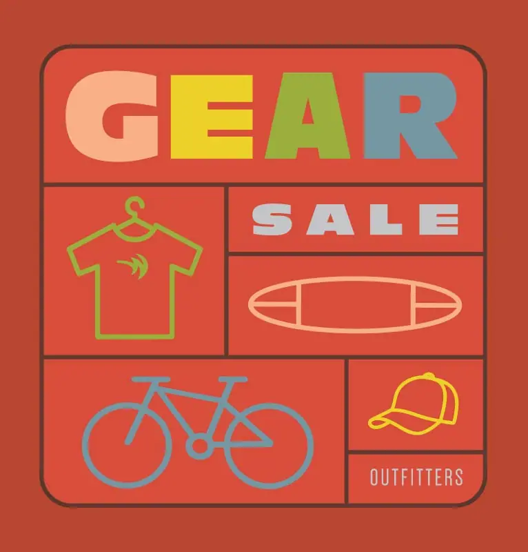 Gear Sale event image from Whitewater Center.