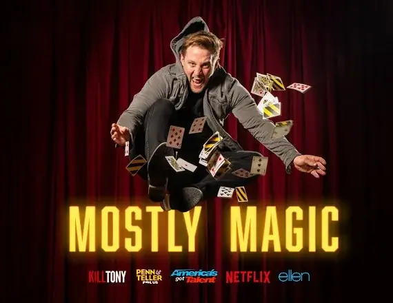 Wes Barker - Mostly Magic event image from Blumenthal Arts / CarolinaTix.