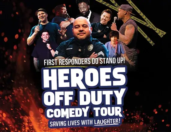 Heroes Off Duty Comedy Tour event image from Blumenthal Arts / CarolinaTix.