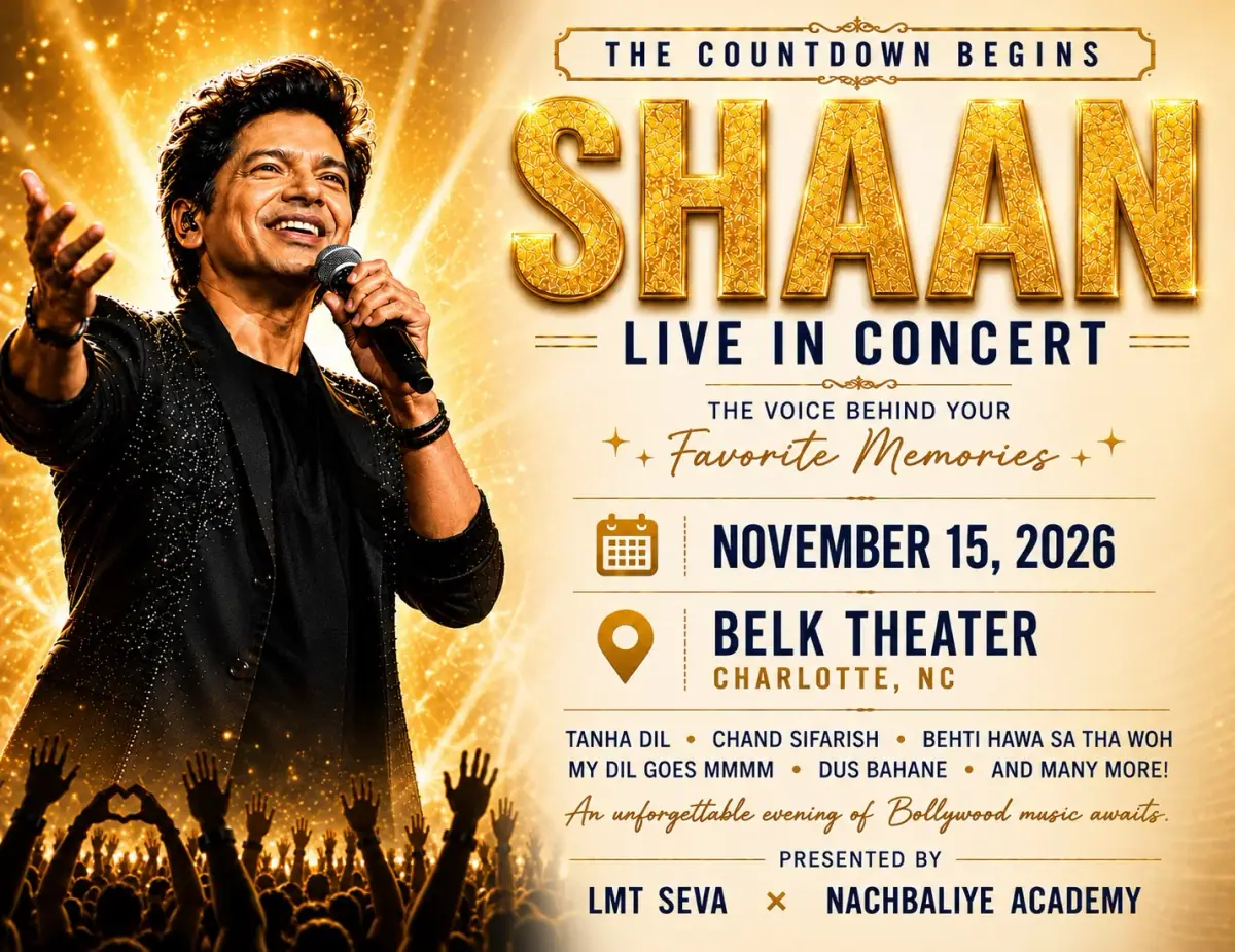 Shaan Live in Concert event image from Blumenthal Arts / CarolinaTix.