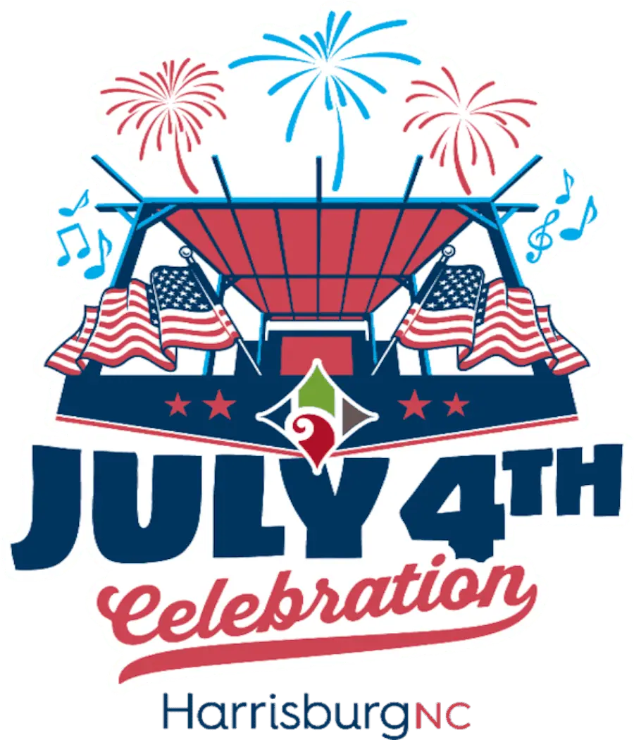 Harrisburg 4th of July Celebration, including fireworks event image from Charlotte On The Cheap.