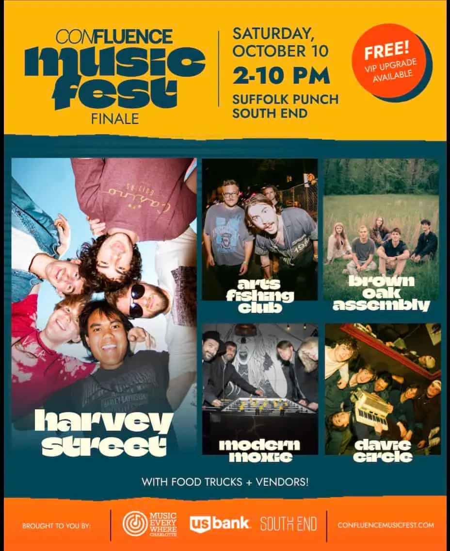 Confluence Music Fest Finale event image from Charlotte On The Cheap.