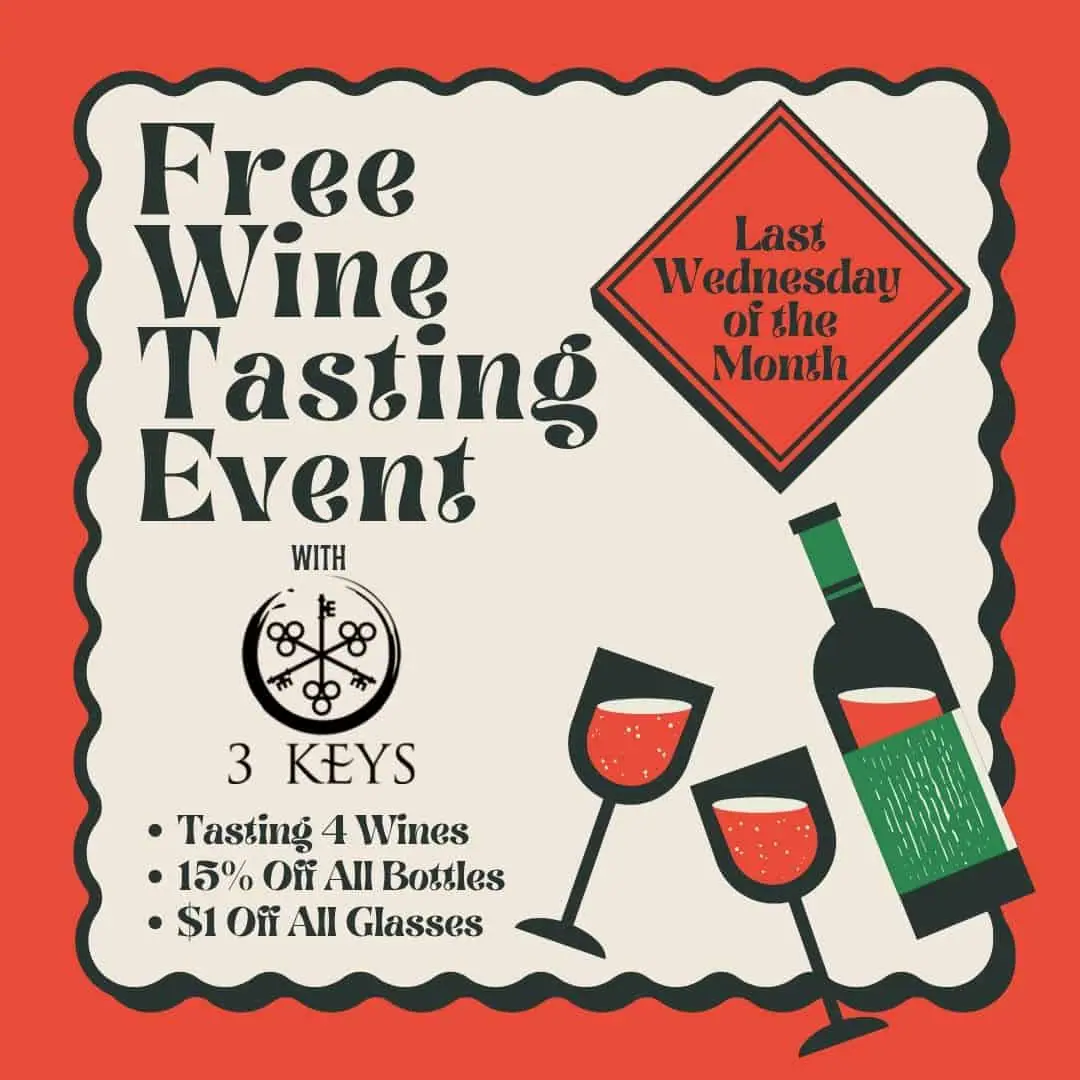 Free wine tasting at 115 Craft event image from Charlotte On The Cheap.