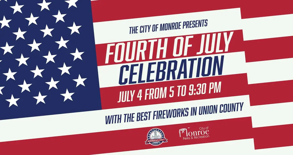 City of Monroe 4th of July Celebration and Fireworks event image from Charlotte On The Cheap.