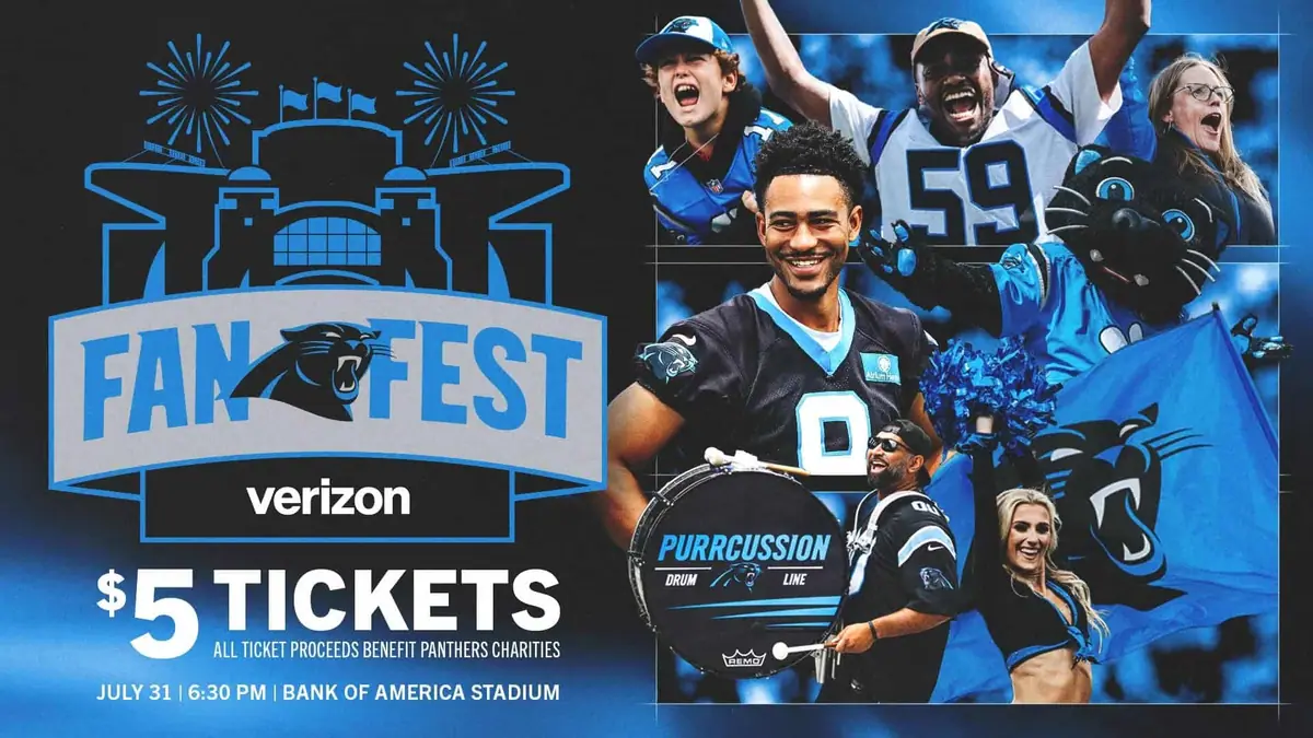 Carolina Panthers Fan Fest event image from Charlotte On The Cheap.