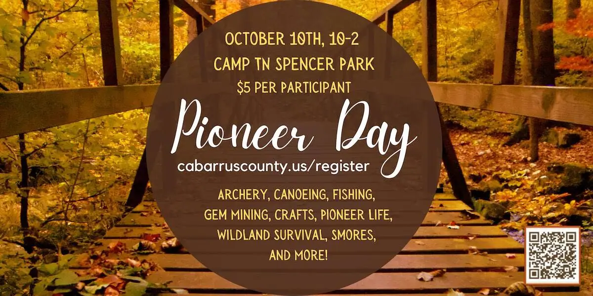 Pioneer Day at Camp T.N. Spencer Park in Concord: fishing, archery, shelter building, more event image from Charlotte On The Cheap.