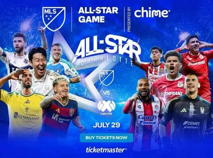 MLS All-Star Game (price varies) event image from Charlotte On The Cheap.