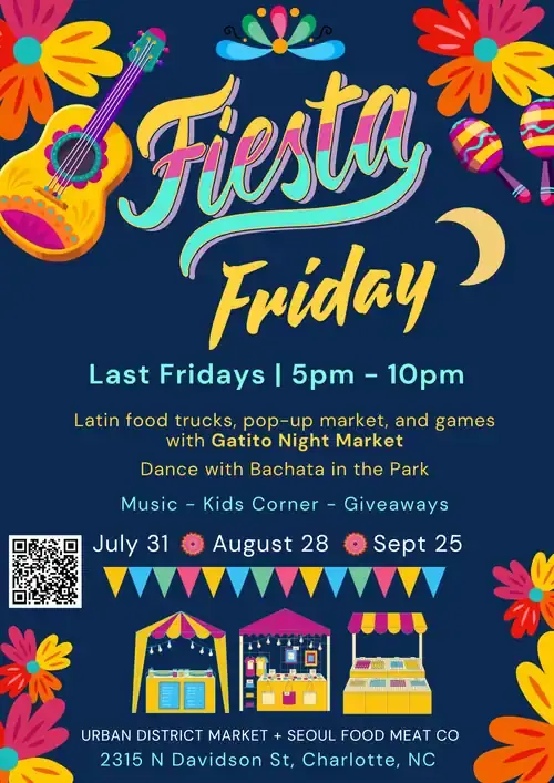 Fiesta Friday event image from Charlotte On The Cheap.
