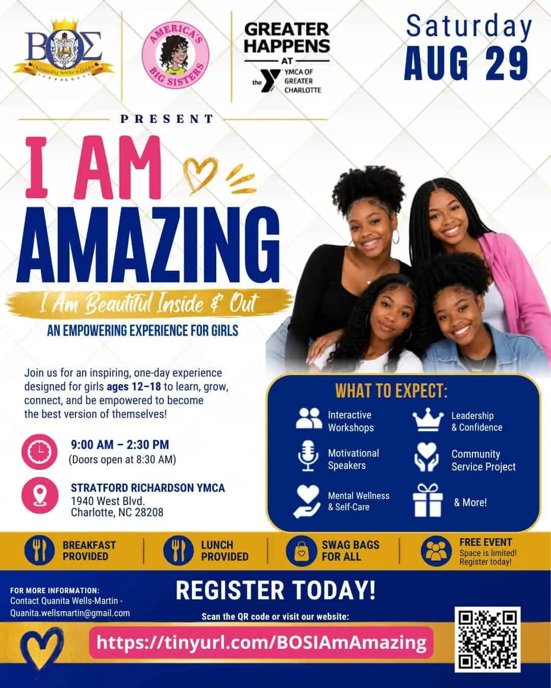"I Am Amazing: I Am Beautiful Inside & Out” Empowerment Event for Girls event image from Charlotte On The Cheap.