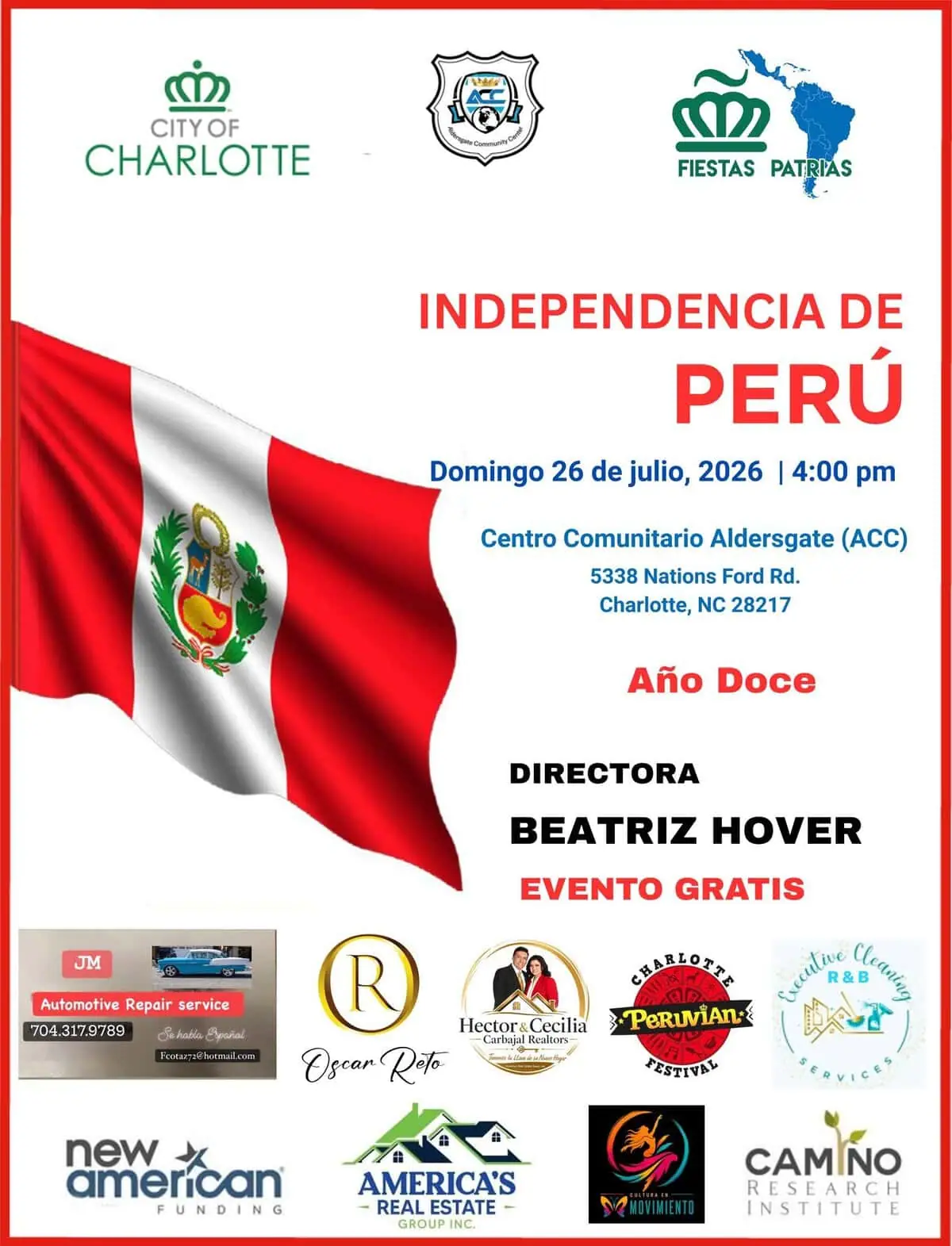 Celebration: Independencia de Colombia event image from Charlotte On The Cheap.