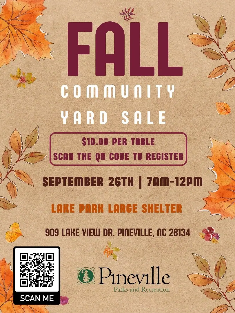Fall Community Yard Sale event image from Metro neighborhood calendars.